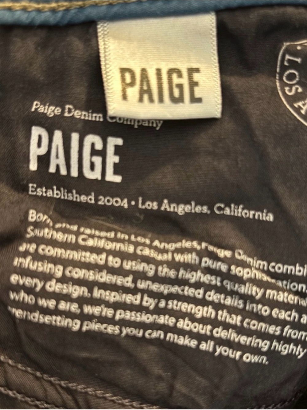 PAIGE Skyline Ankle Peg Dream Wash Slim Straight Ankle Jeans Size 27 - Picture 5 of 5